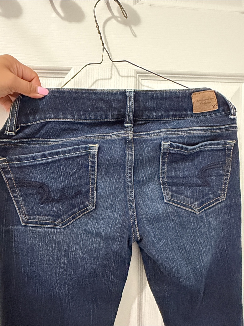 American Eagle Outfitters Dark Indigo Flare Jeans Size 0 regular - Picture 8 of 10